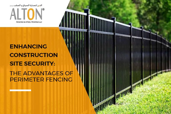 Secure Construction Site with Fencing